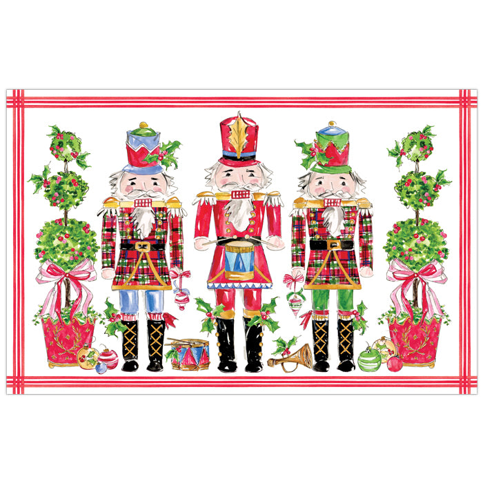 Placemat | Nutcracker Red Topiaries