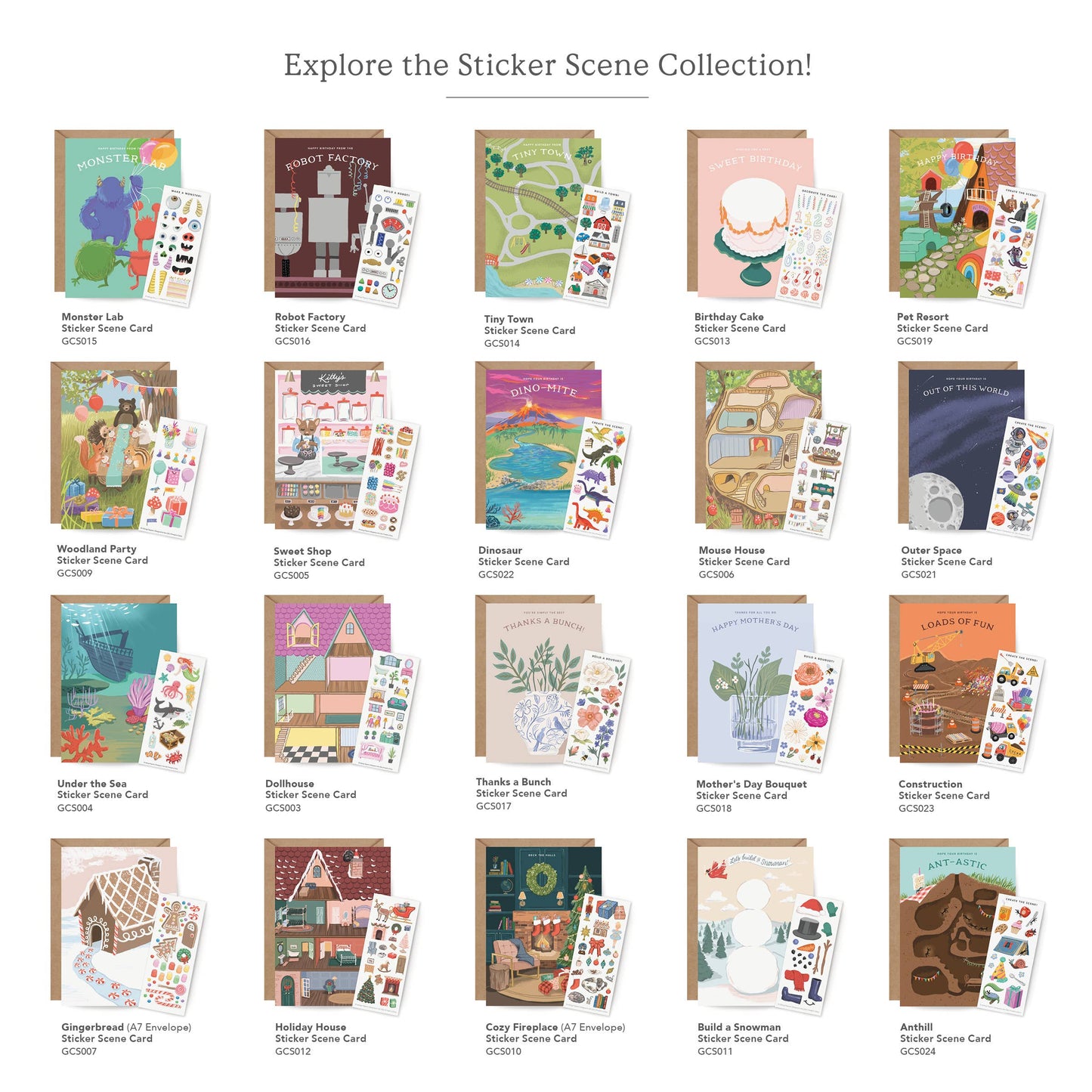 Sticker Scene Card | Construction Birthday