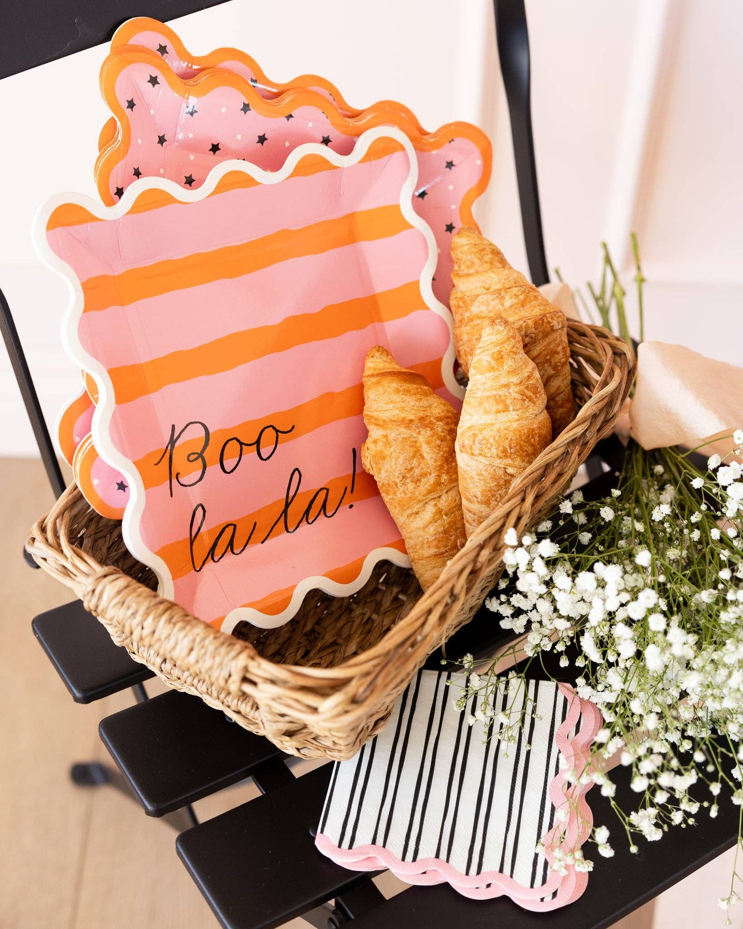 Pink & Orange Boo La La Plate
