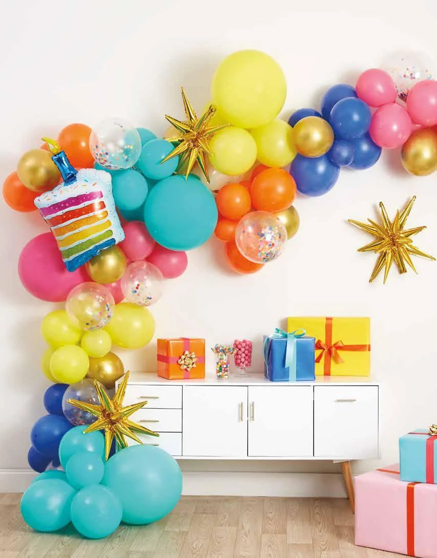 Happy Birthday Deluxe Balloon Garland