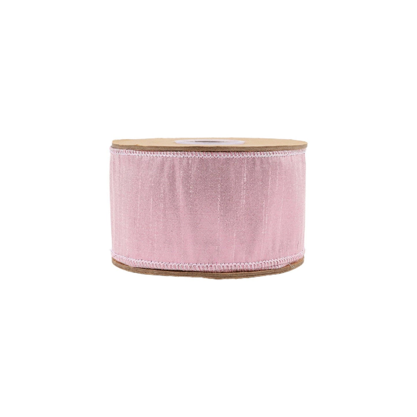 Wired Metallic Dupioni Ribbon | Pale Pink