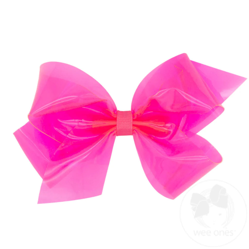 Medium WeeSplash Vinyl Bow | Plain Wrap