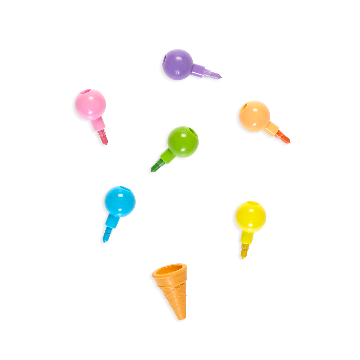Rainbow Scoops Stacking Erasable Crayons + Scented