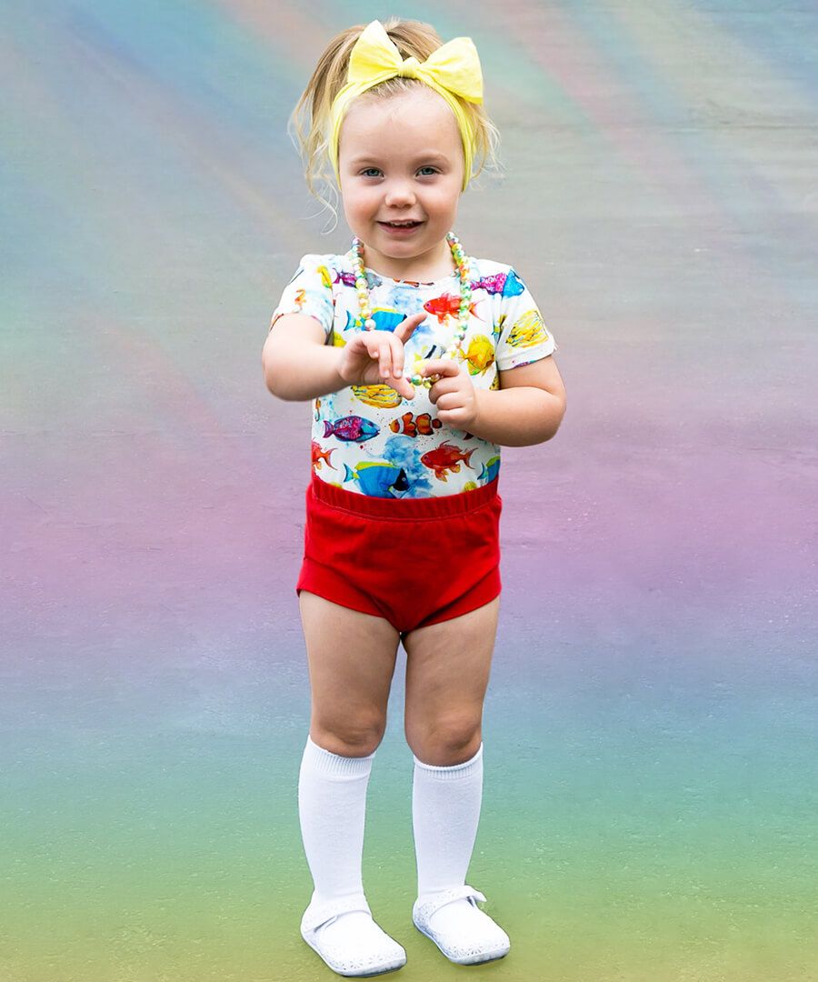 Classic Nylon Knee High Socks | White