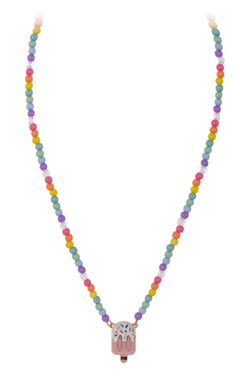 Ice Cream Pendant Bead Necklace
