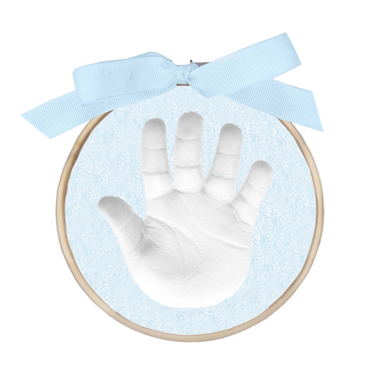 Blue Sugarprints-Glitter Handprint Kit