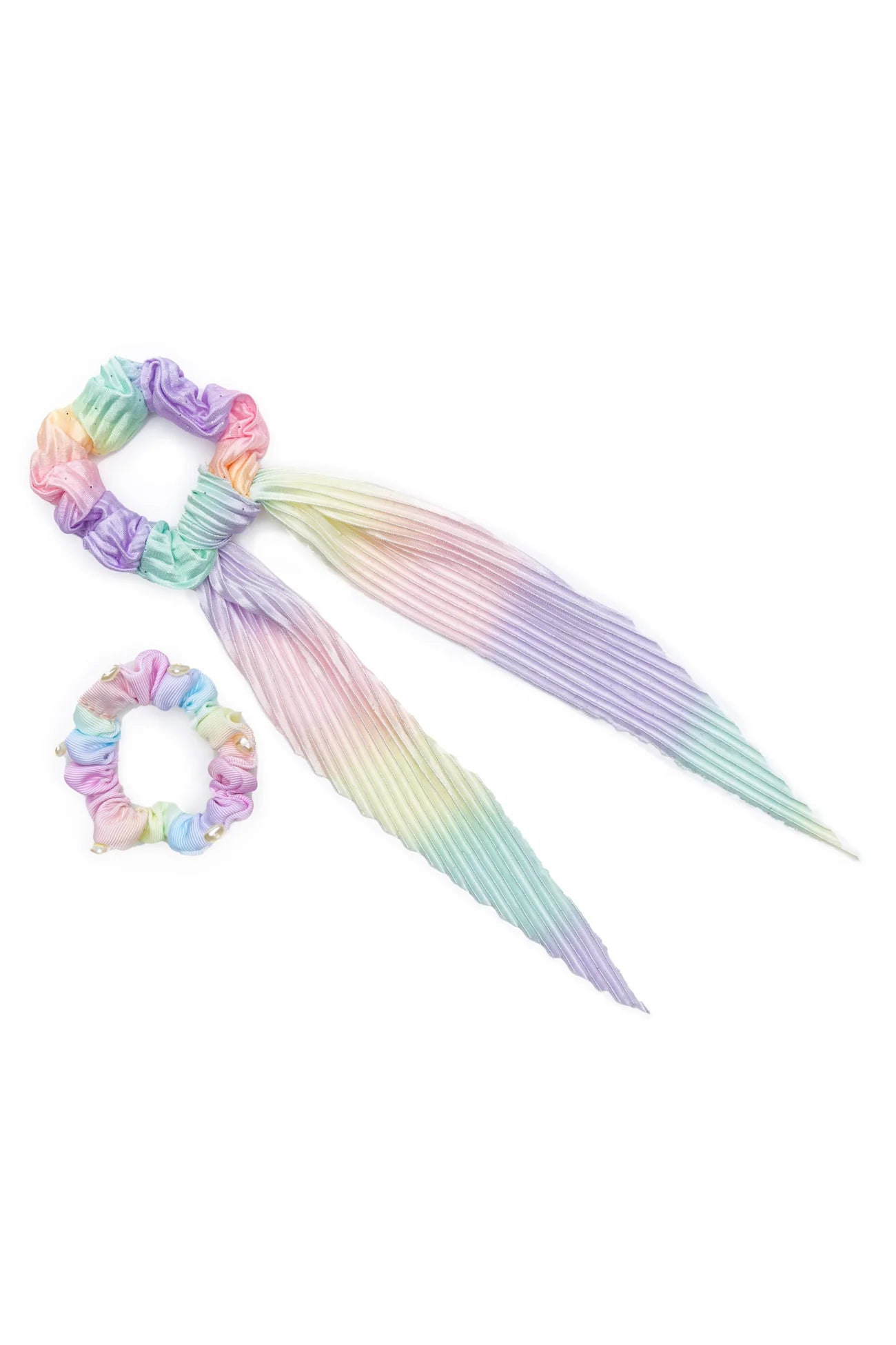 Pastel Rainbow Scrunchie