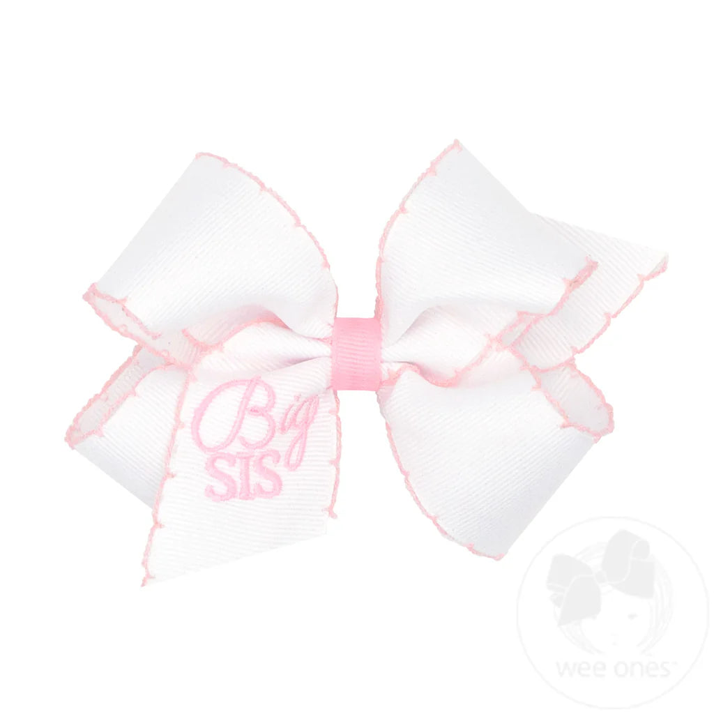 Medium Grosgrain Bow Moonstitch | Big Sis