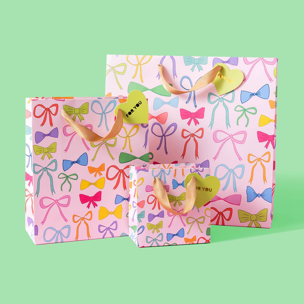 Colorful Bows Gift Bag| Medium
