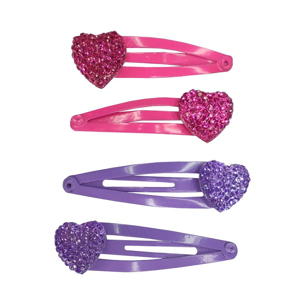 Sparkly My Heart Hair Clips