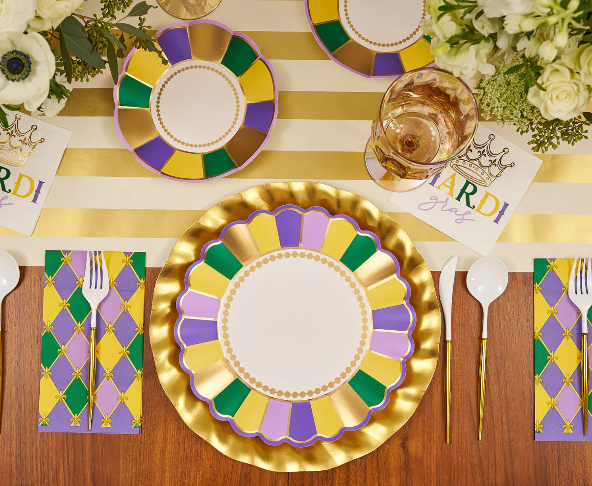 Let's Mardi Dinner Plates