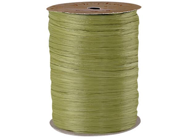 Matte Raffia Ribbon: Celadon