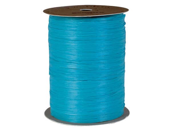 Matte Raffia Ribbon: Jungle Green