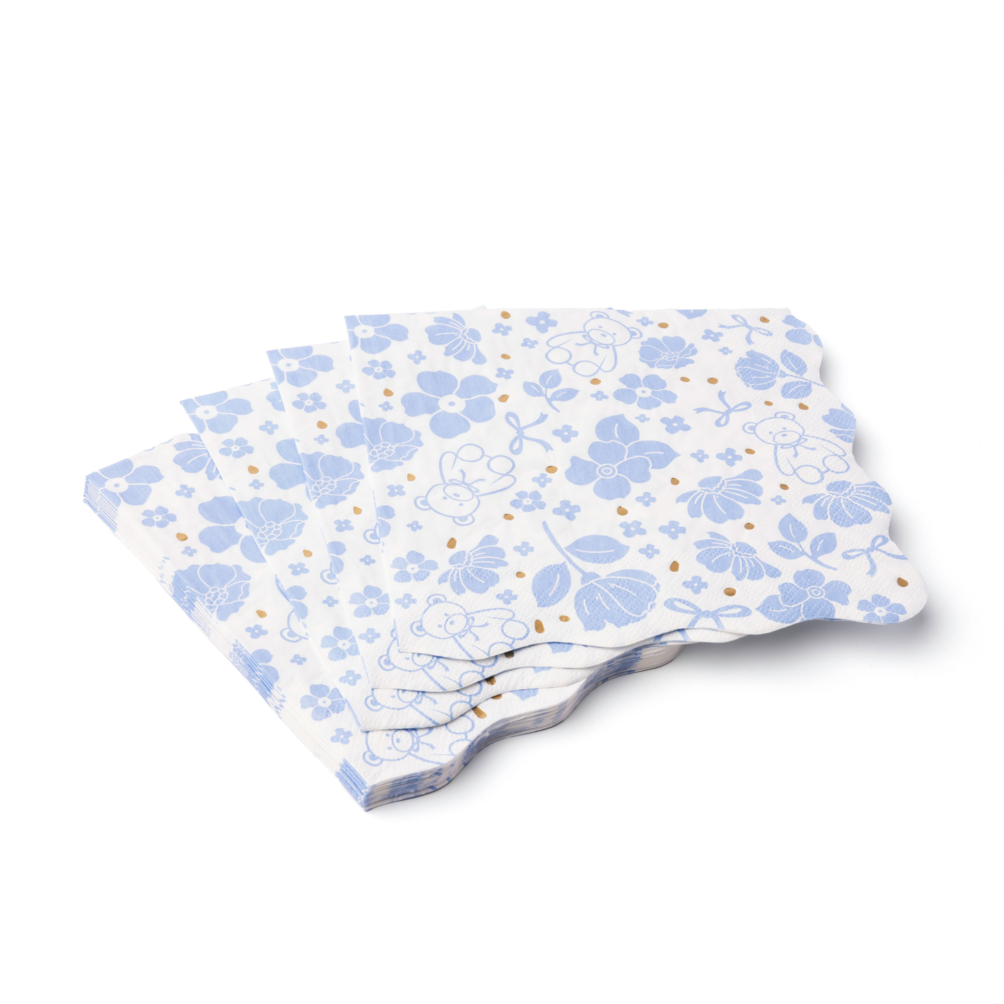 Henry Bear Blue Large Napkins