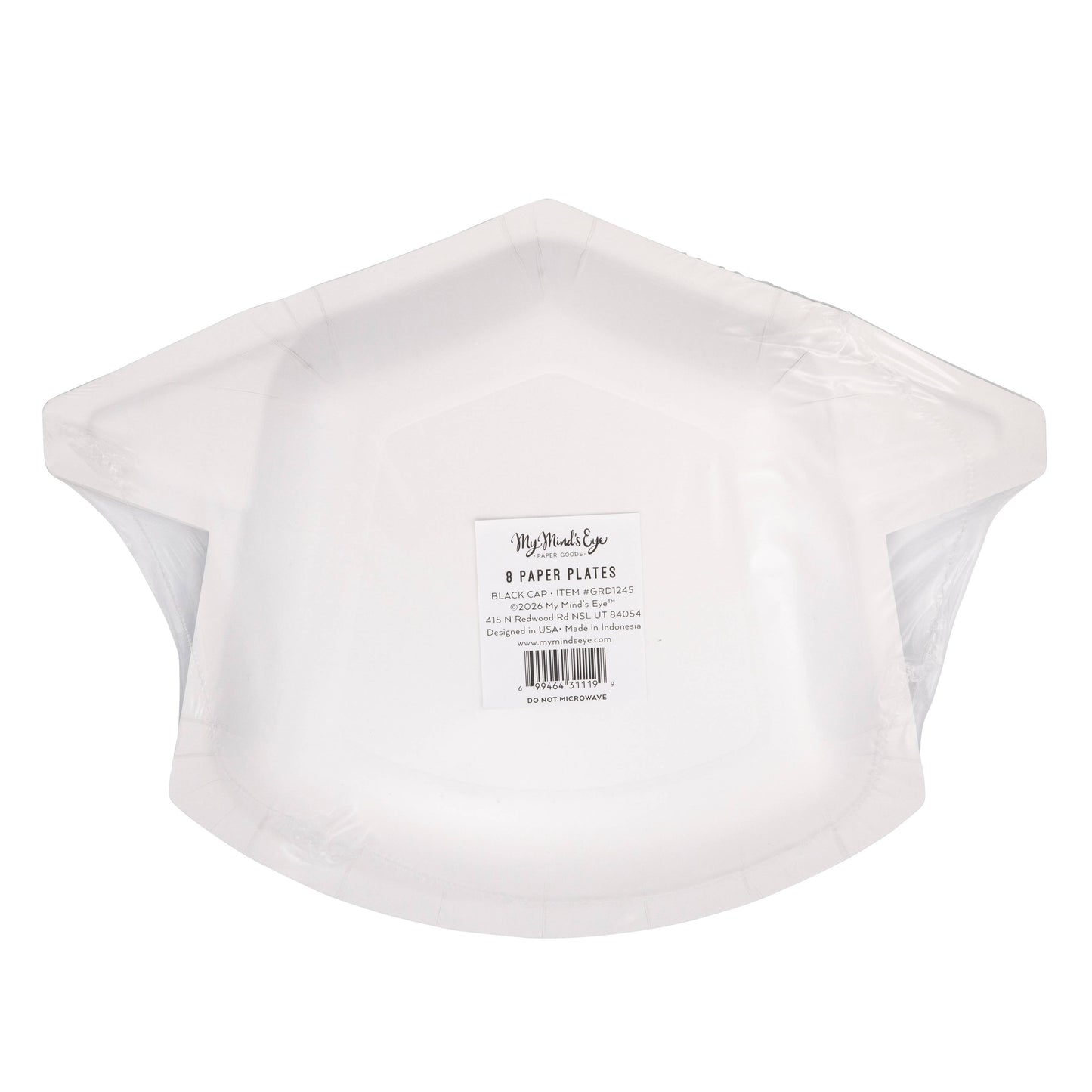 Black Cap Shaped Plate