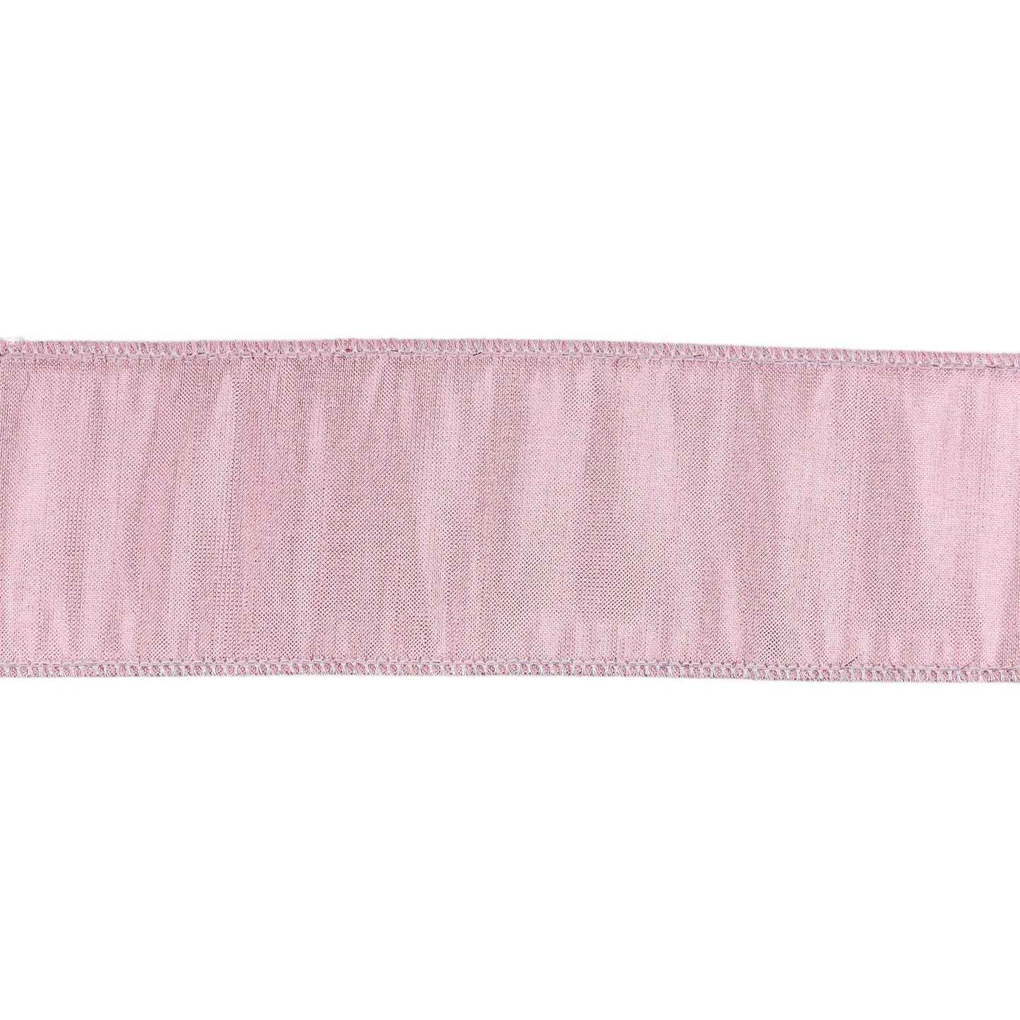 Wired Metallic Dupioni Ribbon | Pale Pink