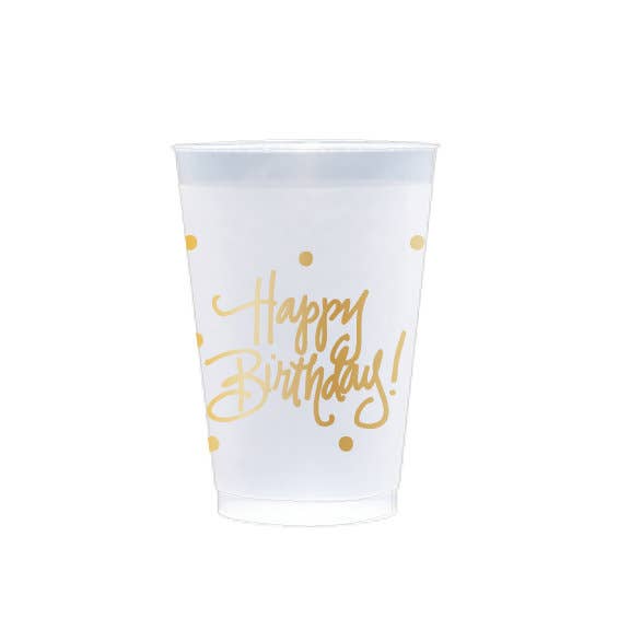 Happy Birthday! Frost Flex Cups