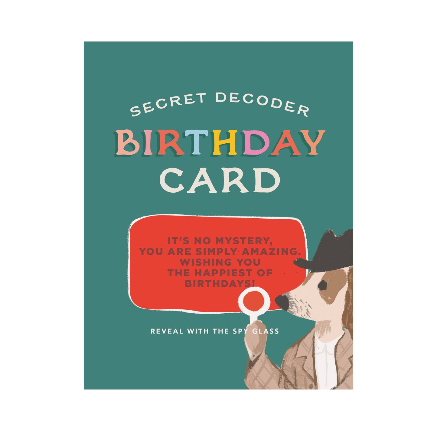 Decoder Card | Birthday Dog Detective
