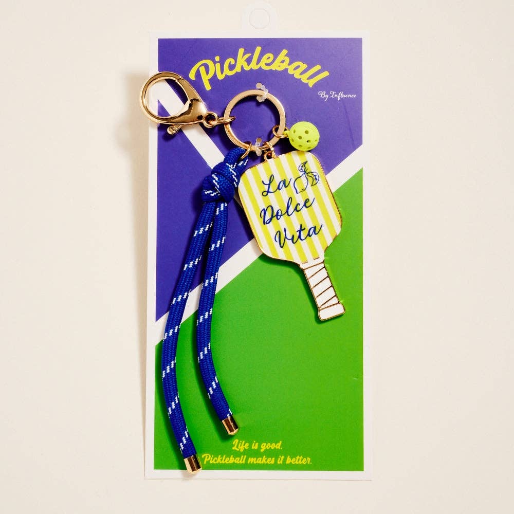 Pickleball Paddle Rope Bag Charm