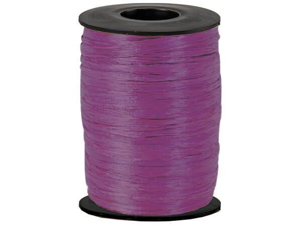 Matte Raffia Ribbon: Black