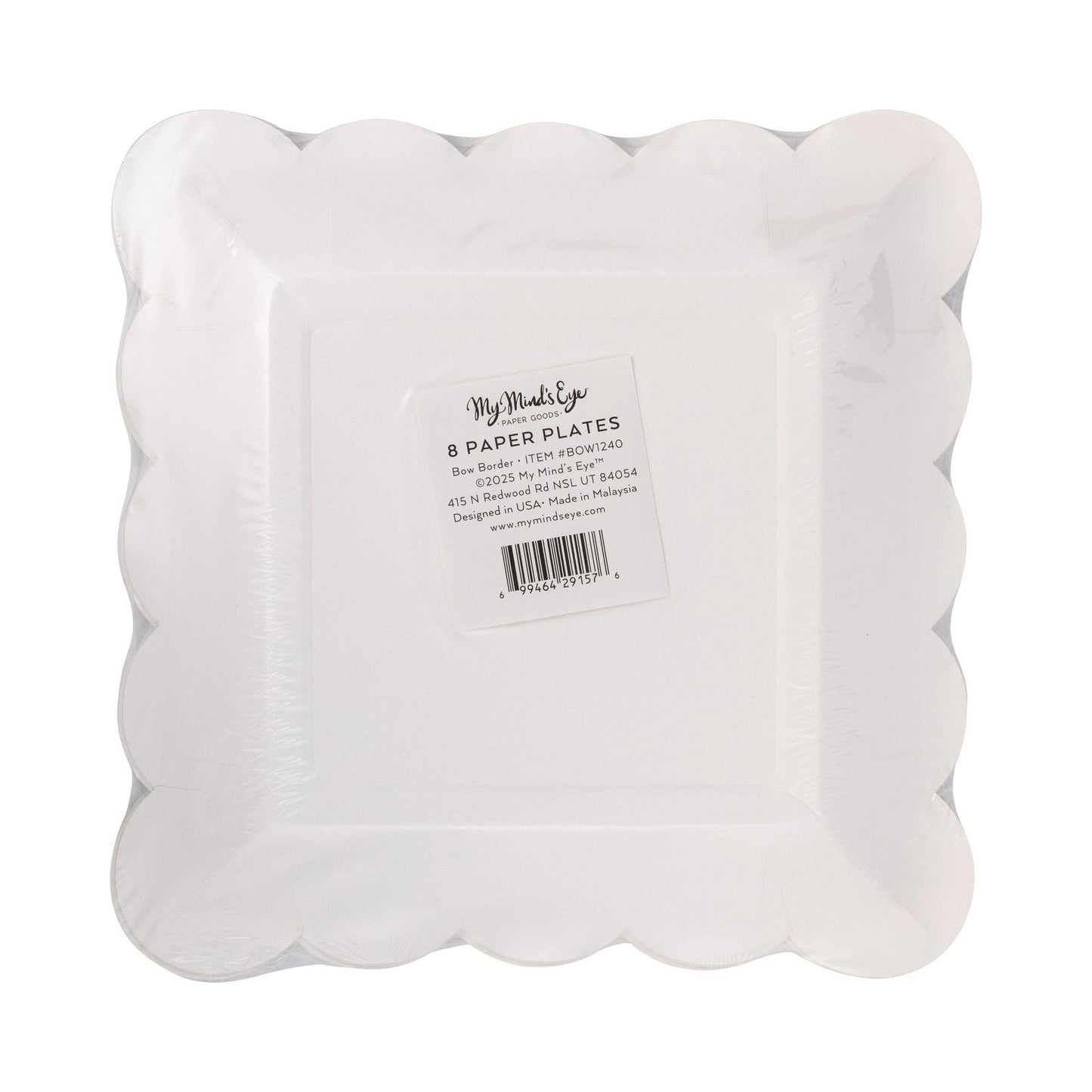 Red Bow Border Plate