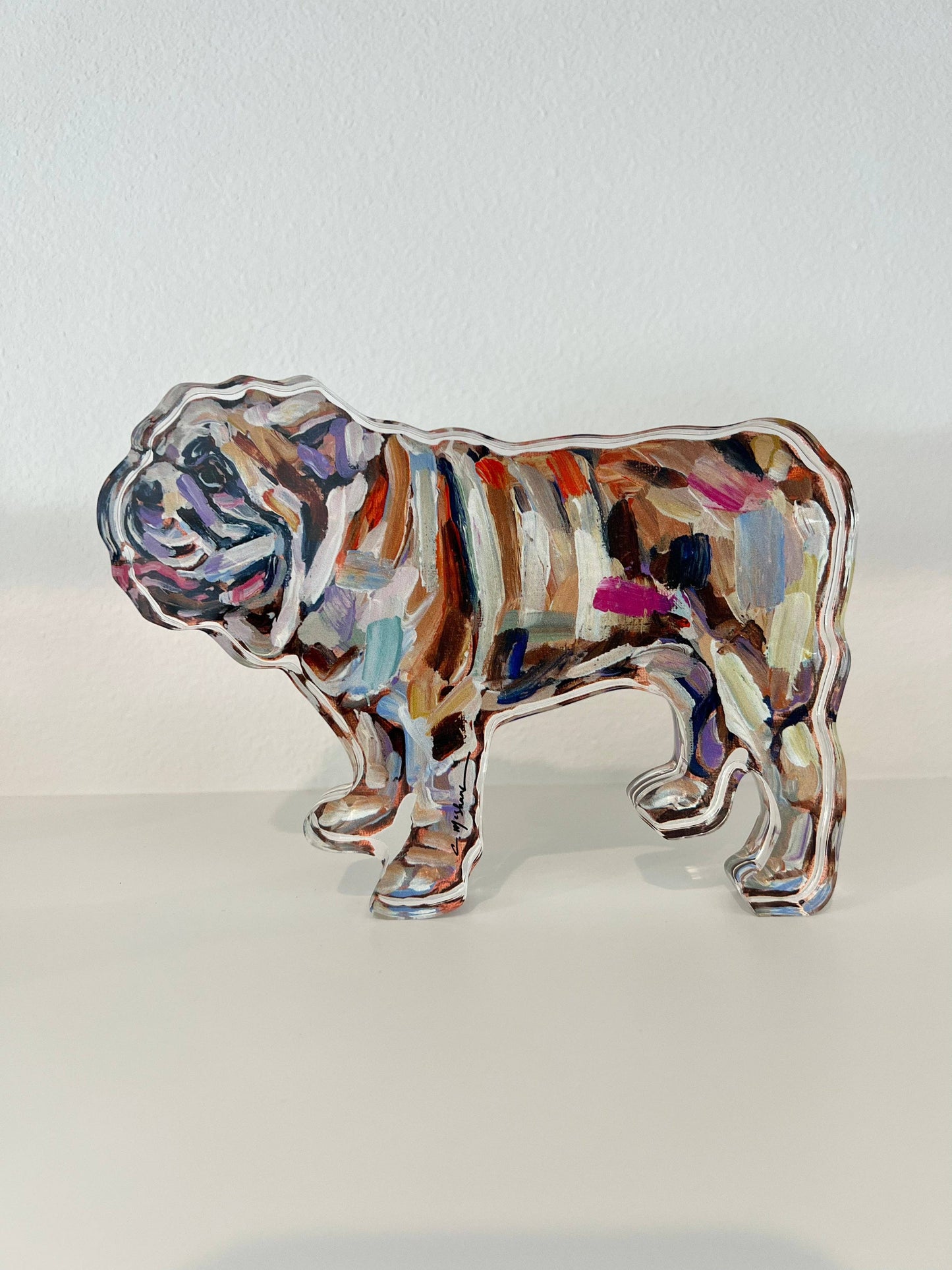 Bulldog Acrylic Block | Small