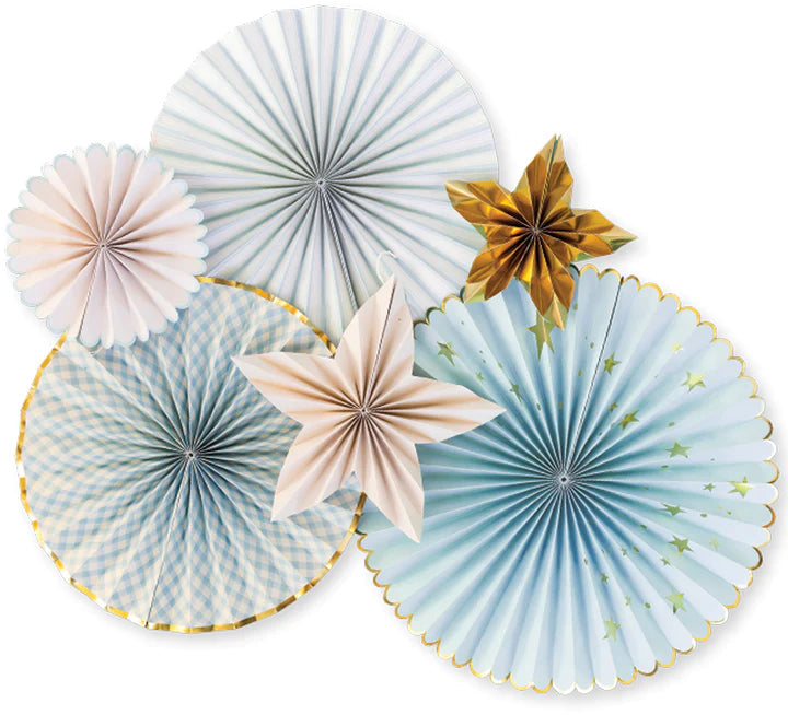 Party Fan Set | Baby Blue