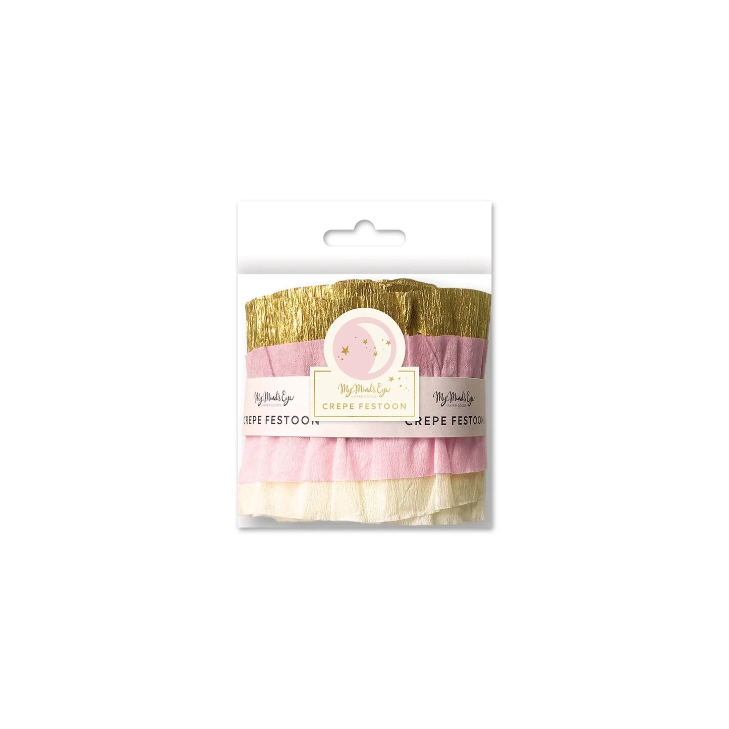 Baby Pink & Gold Crepe Festoon