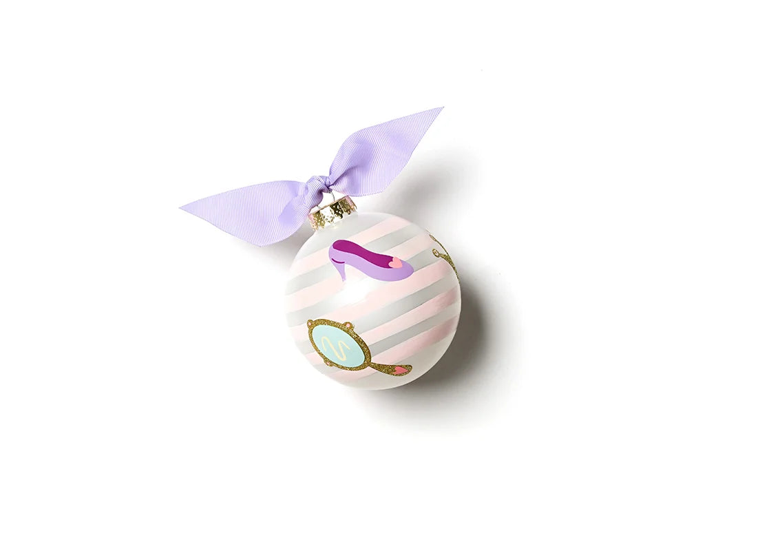 Dress Up Glass Ornament