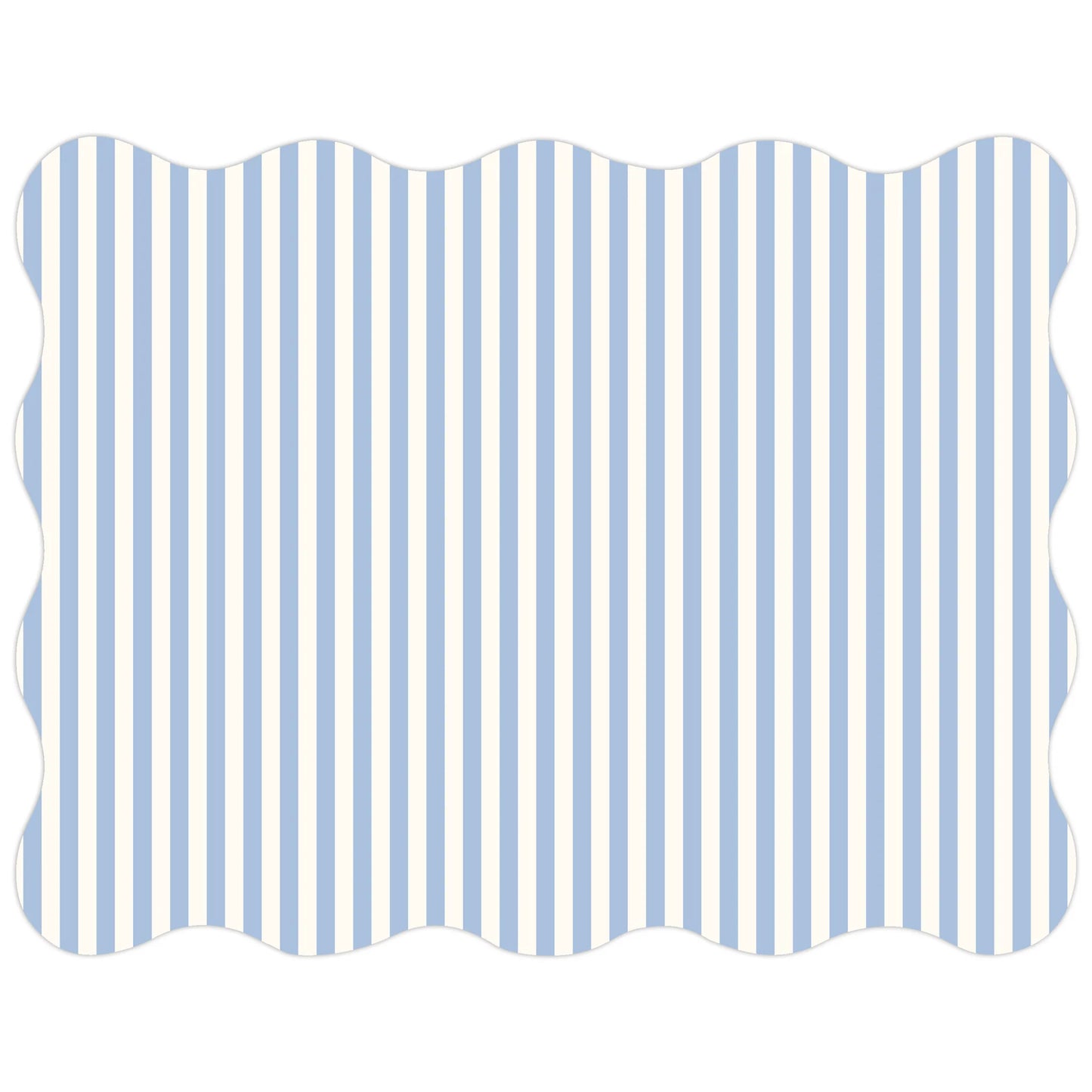 Caitlin Wilson French Blue Noelle Stripe Posh Die-Cut Placemat