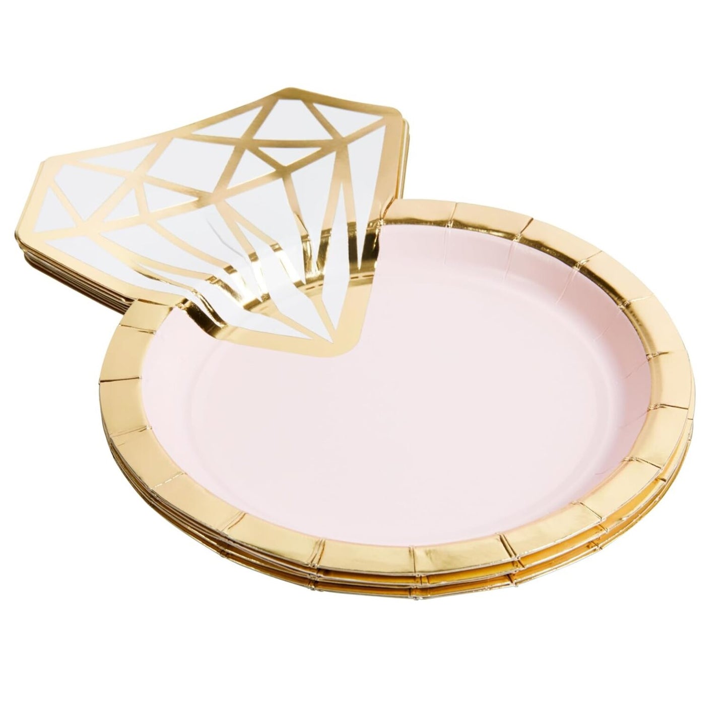 Engagement Ring Die Cut Lunch Plates