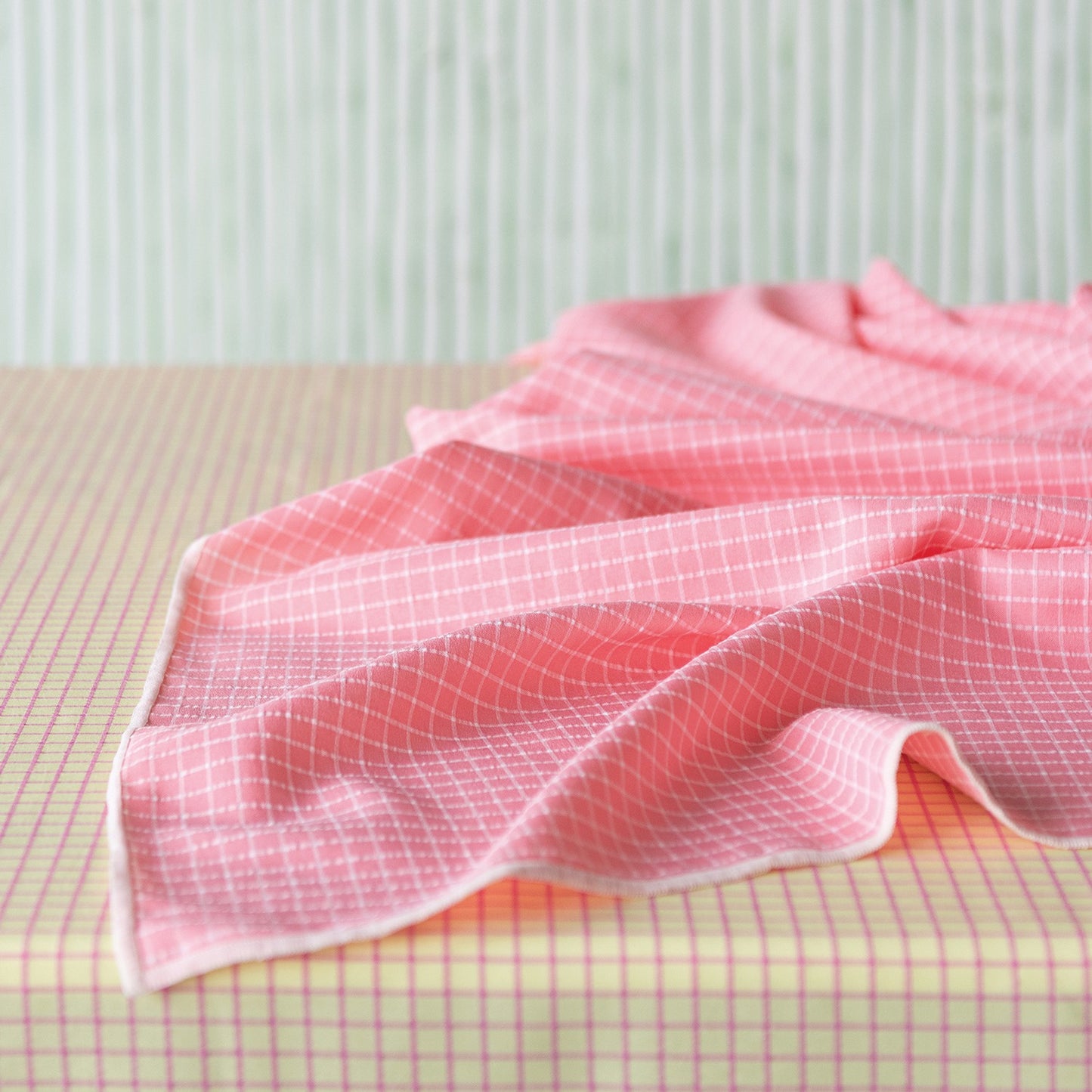 Pink Cotton Tablecloth