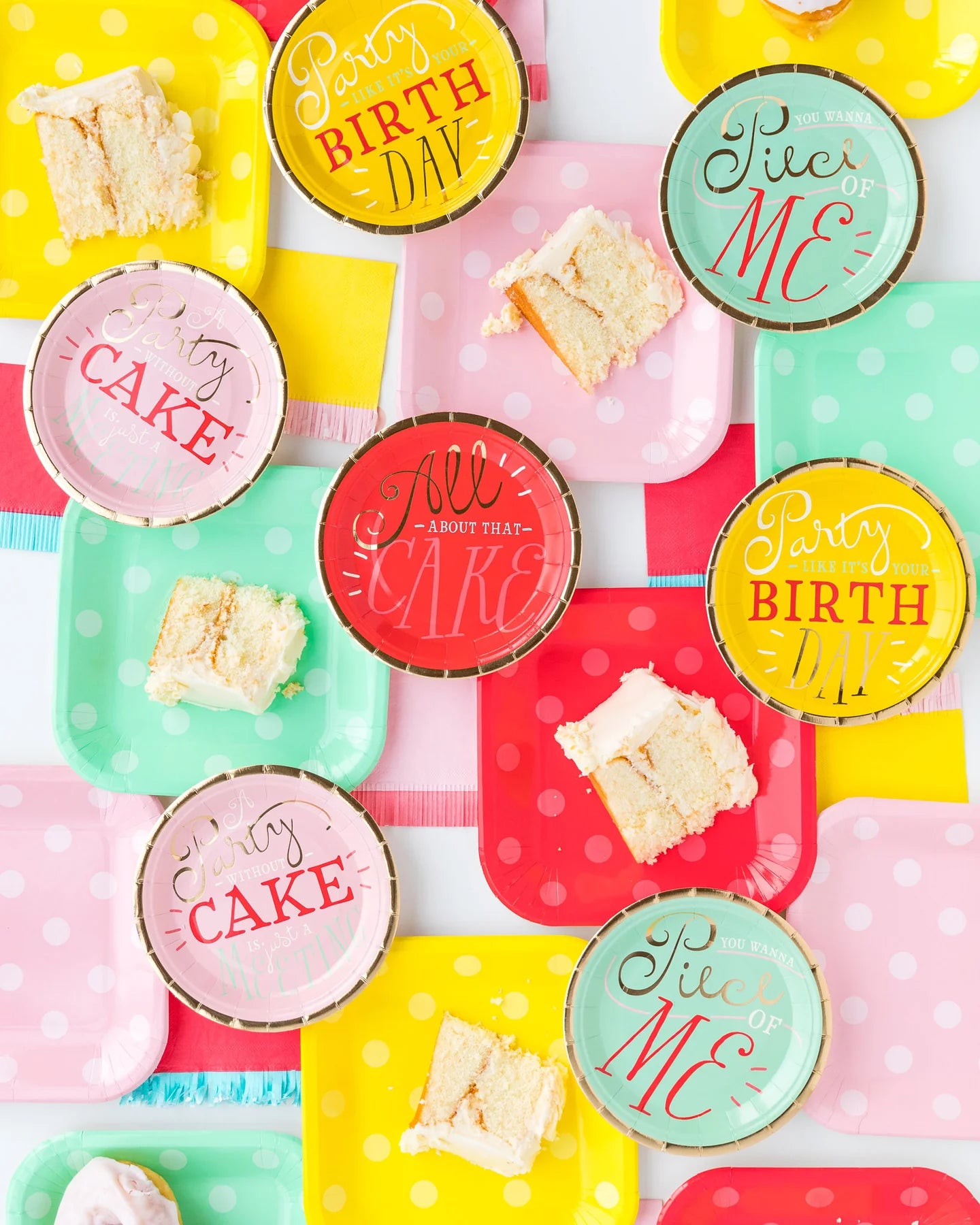 Hip Hip Hooray Cake Plate Set