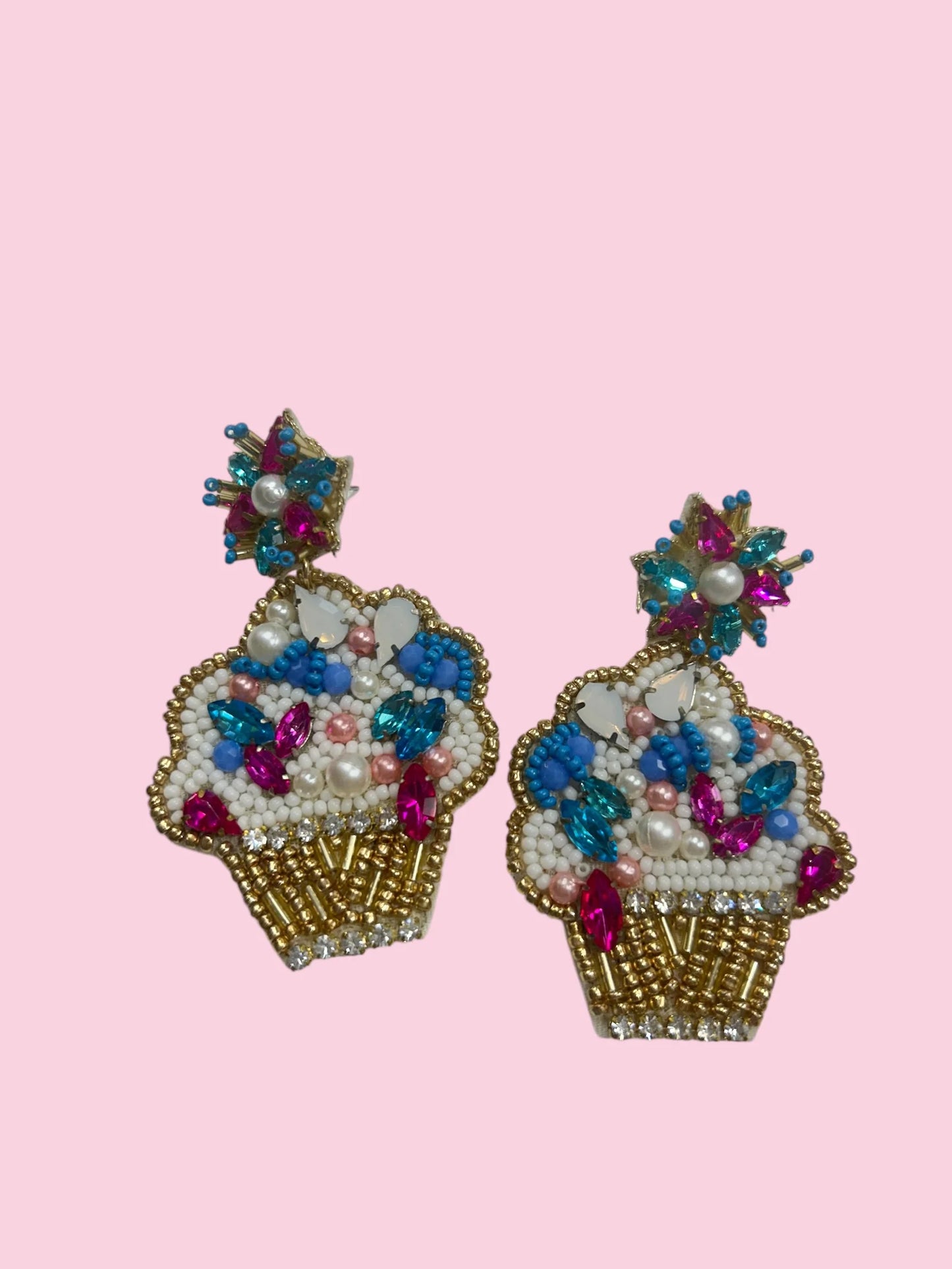 Beaded Earrings | Cupcake