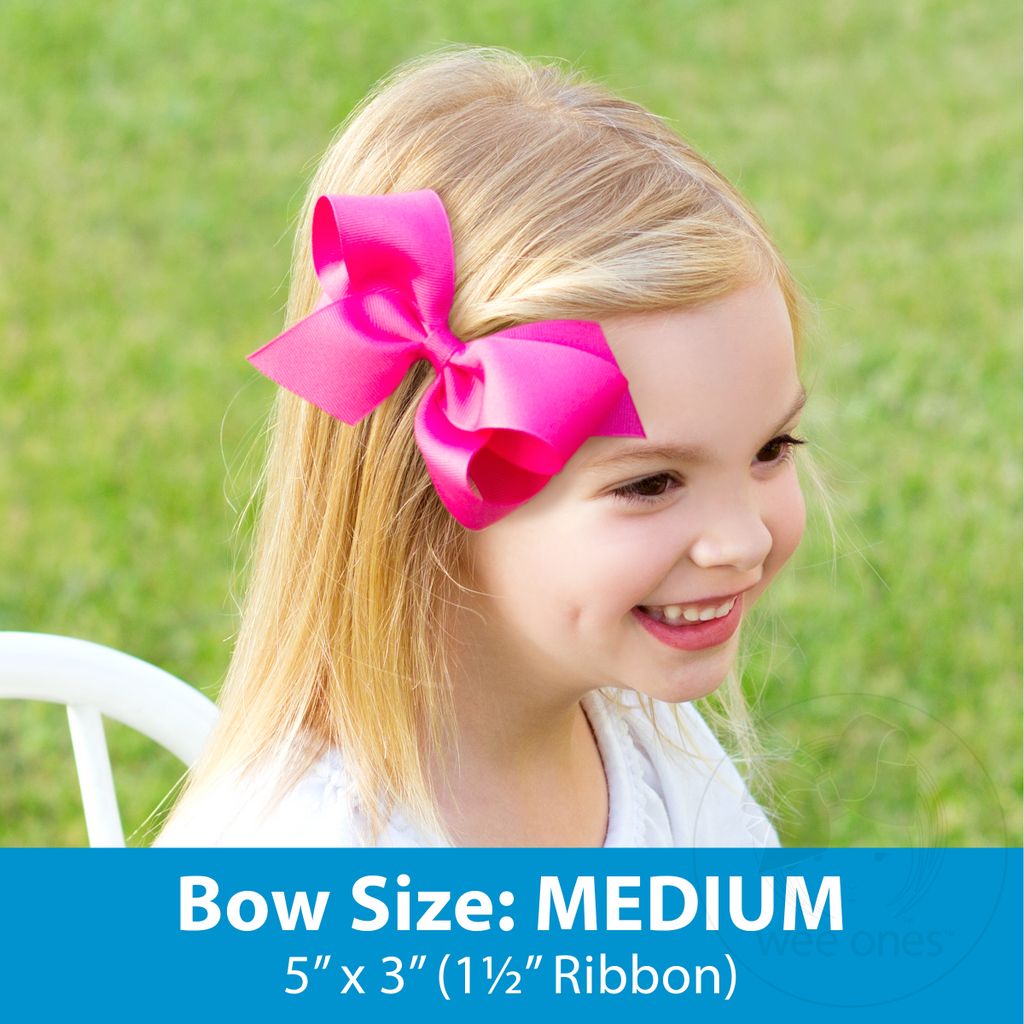Medium WeeSplash Vinyl Bow | Plain Wrap