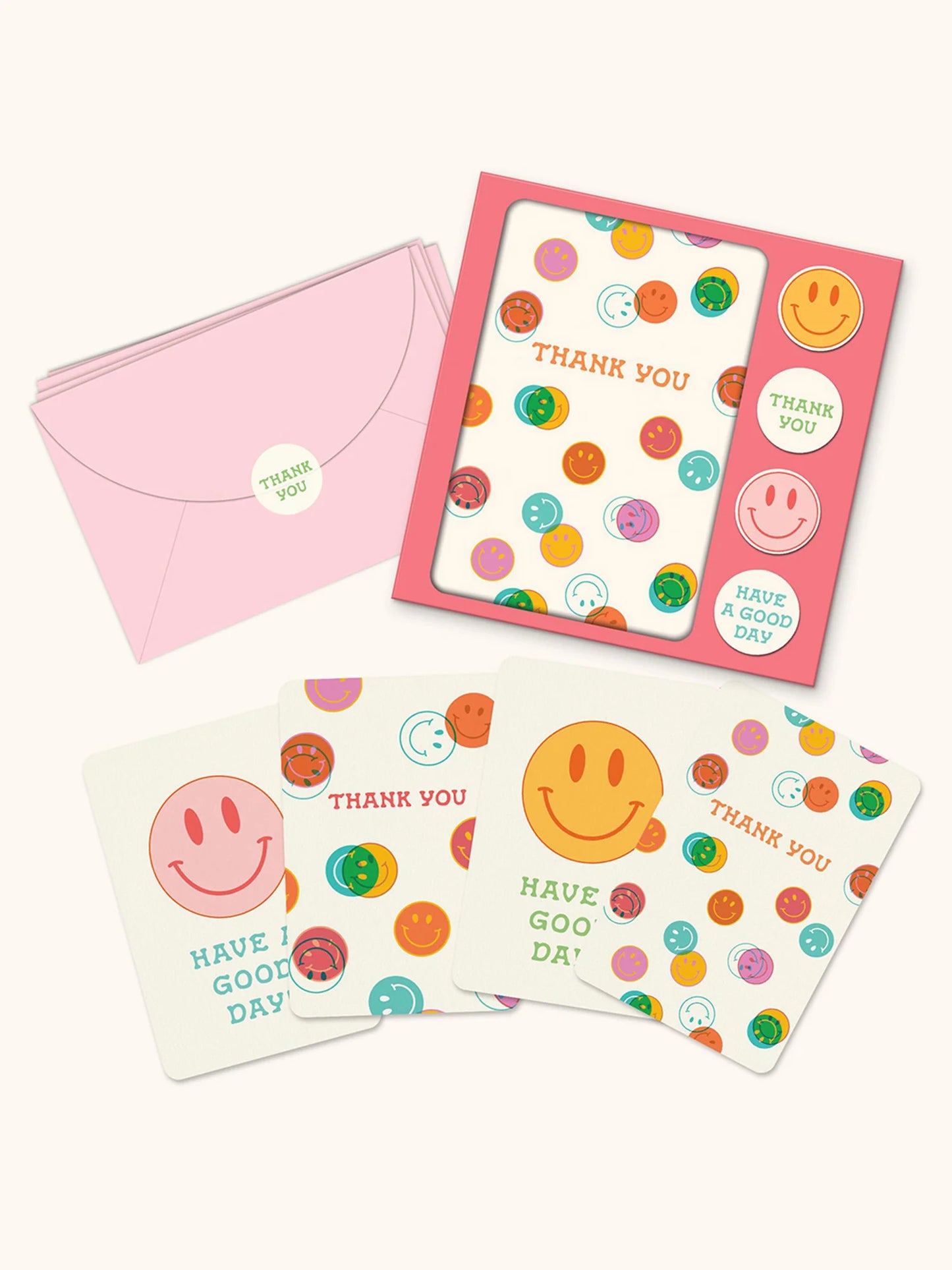 Be All Smiles Note Card Set w/ Stickers