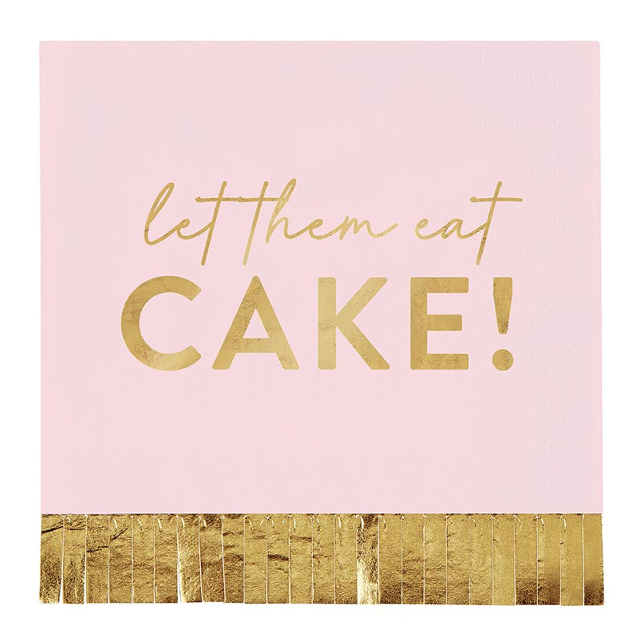 Foil Fringe Napkin | Let them Eat Cake