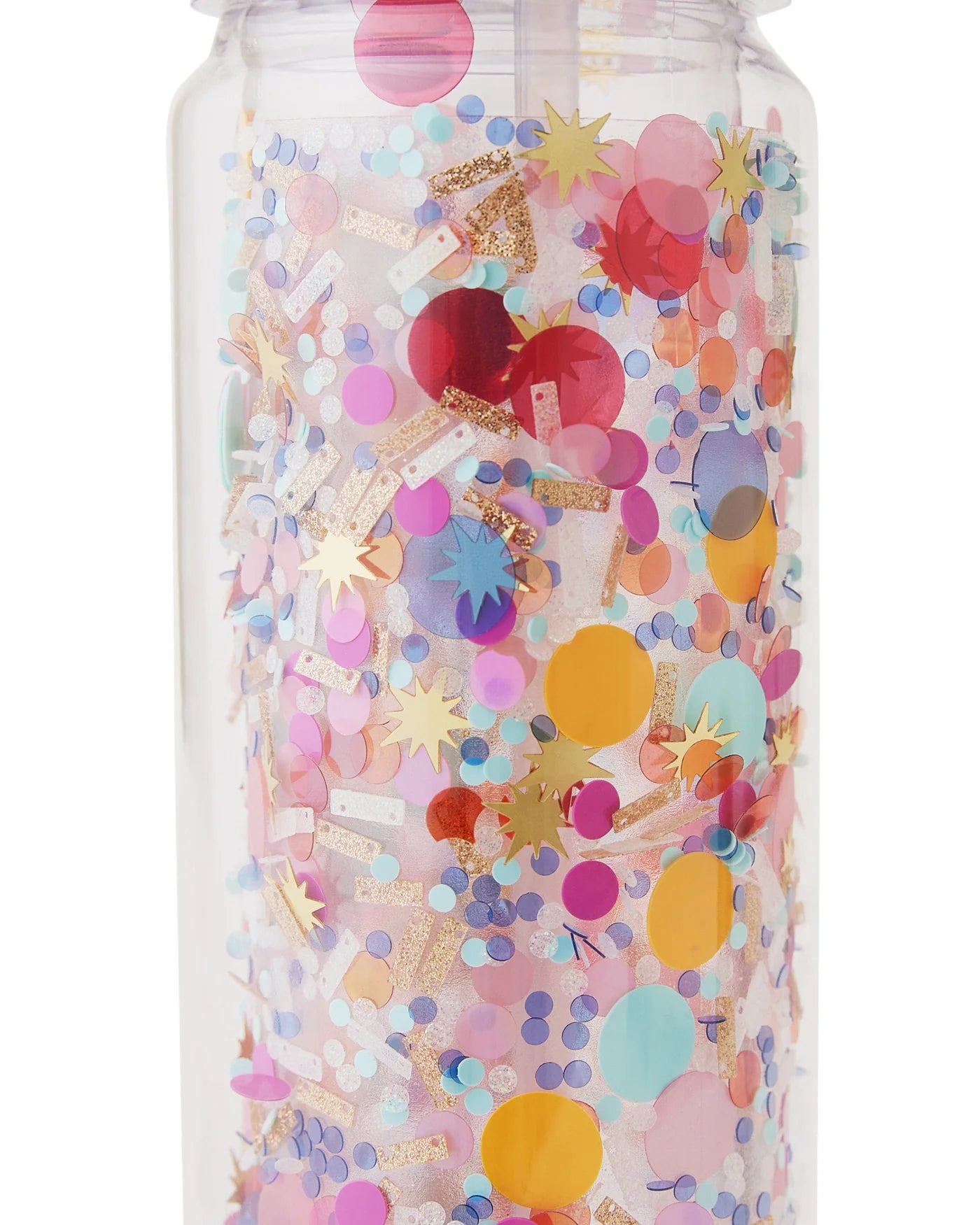 Celebrate Confetti Bottle with Straw