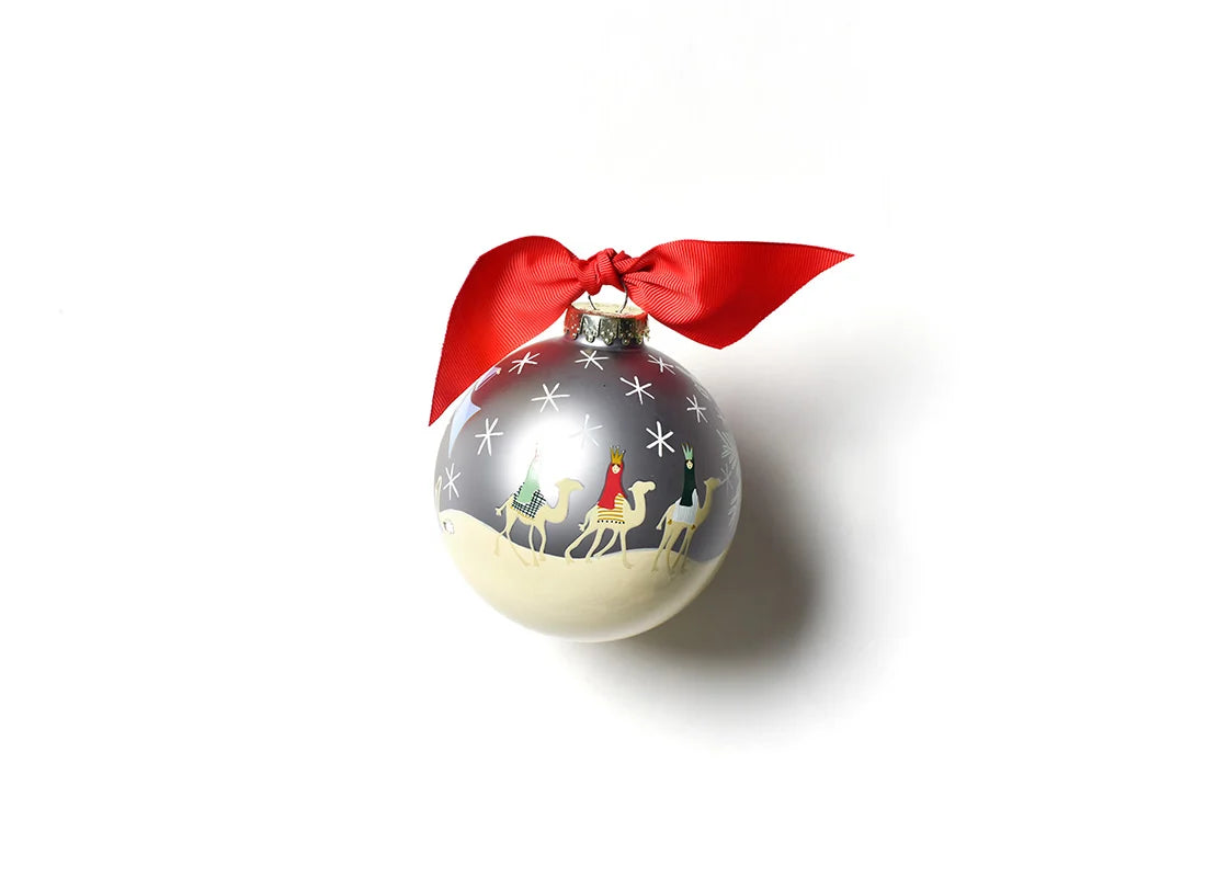 O Holy Night In Color Glass Ornament