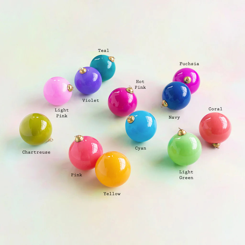 Sugar Plum Ball Ornaments 8" | Assorted Colors