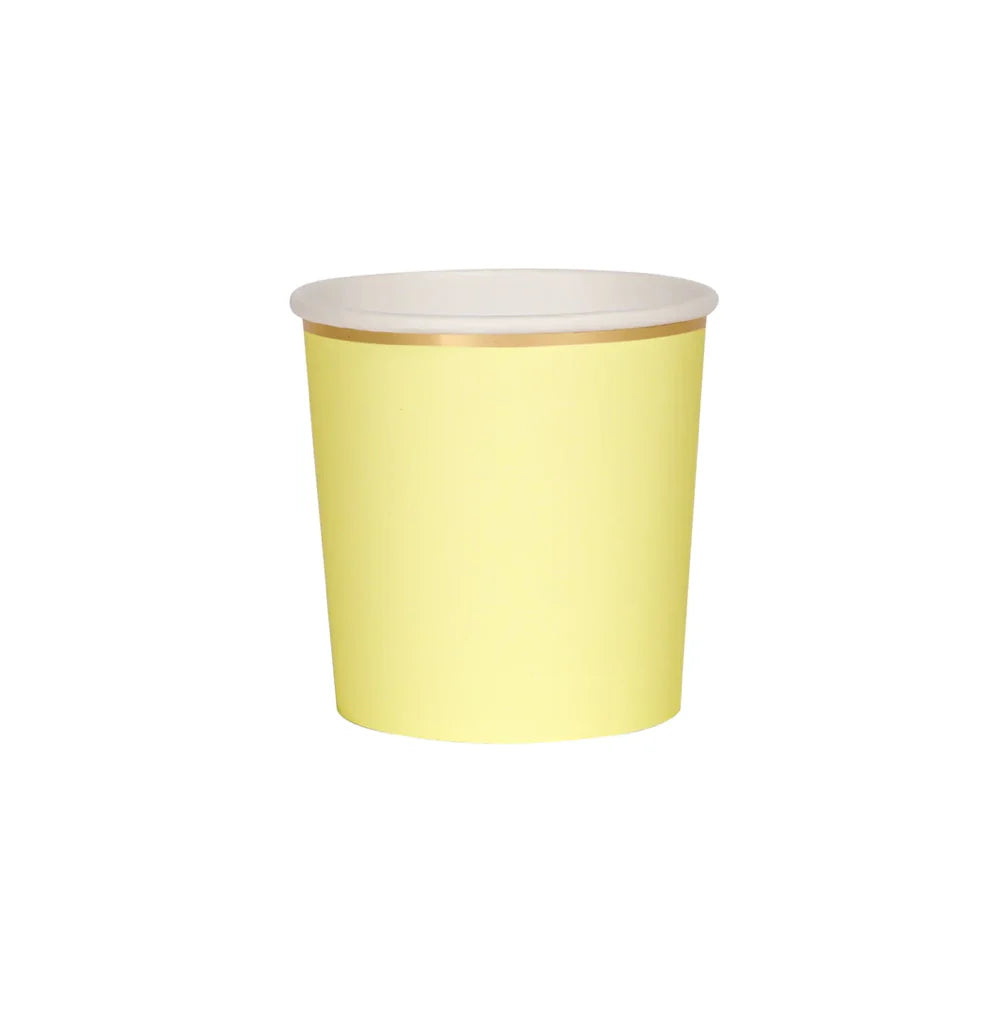 Pale Yellow Tumbler Cups