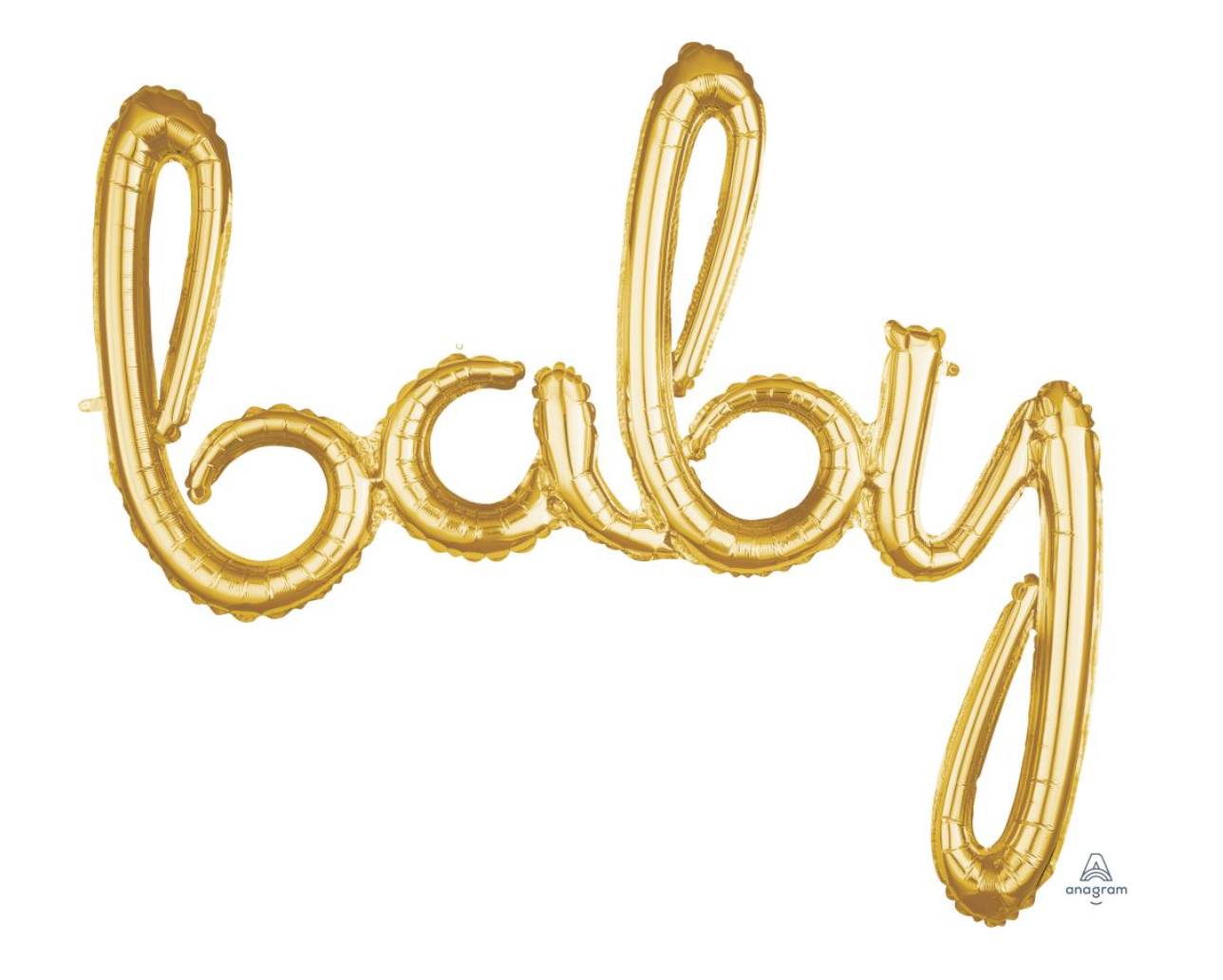 Baby Script Gold Balloon