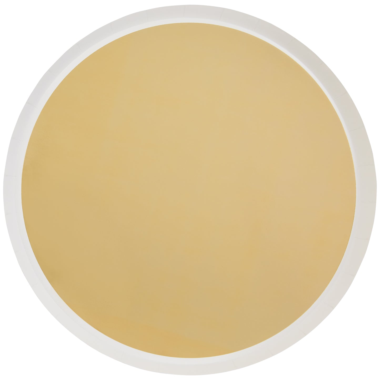 Gold & White Dinner Plate