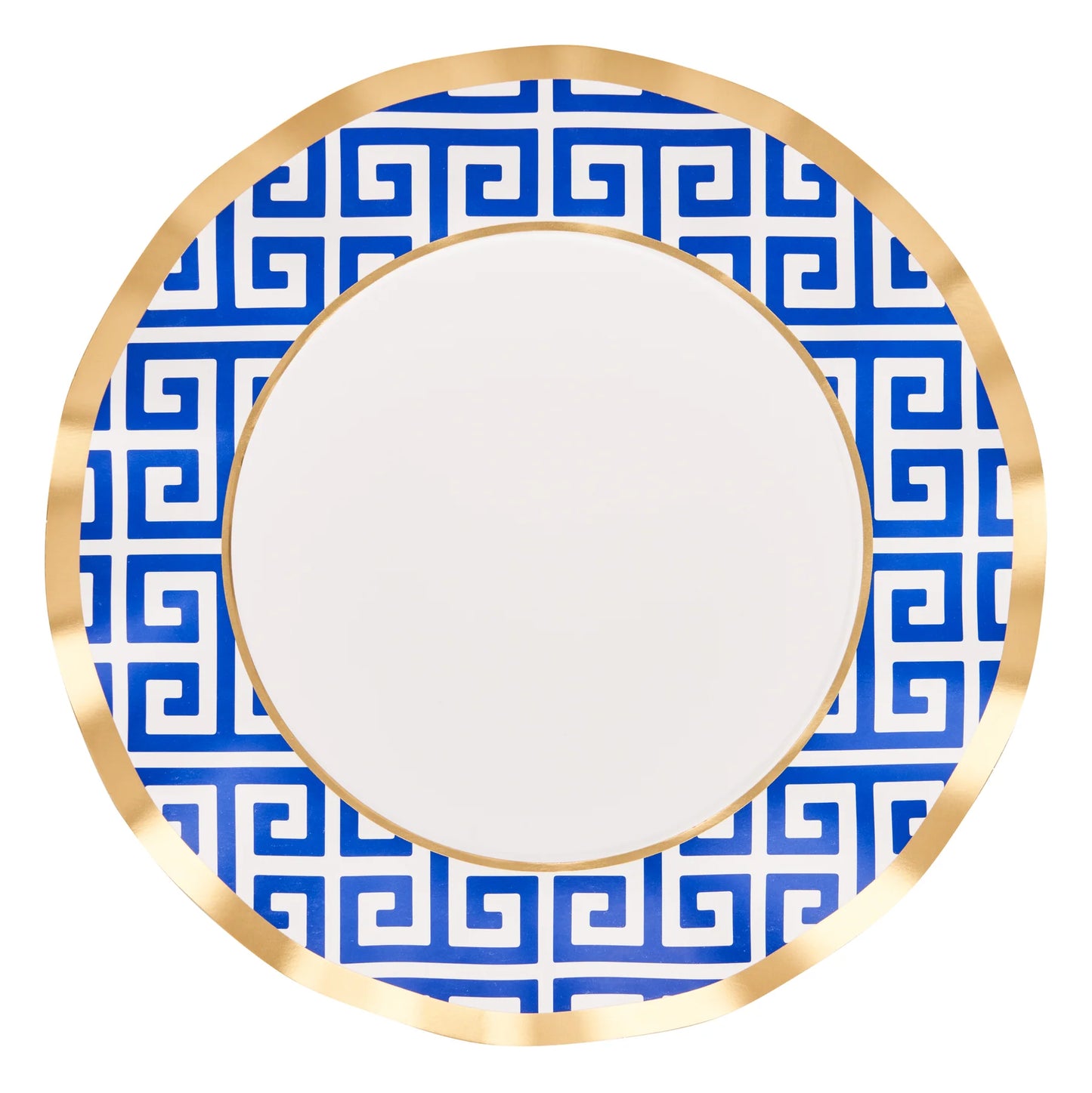 Greek Key Wavy Dinner Plates