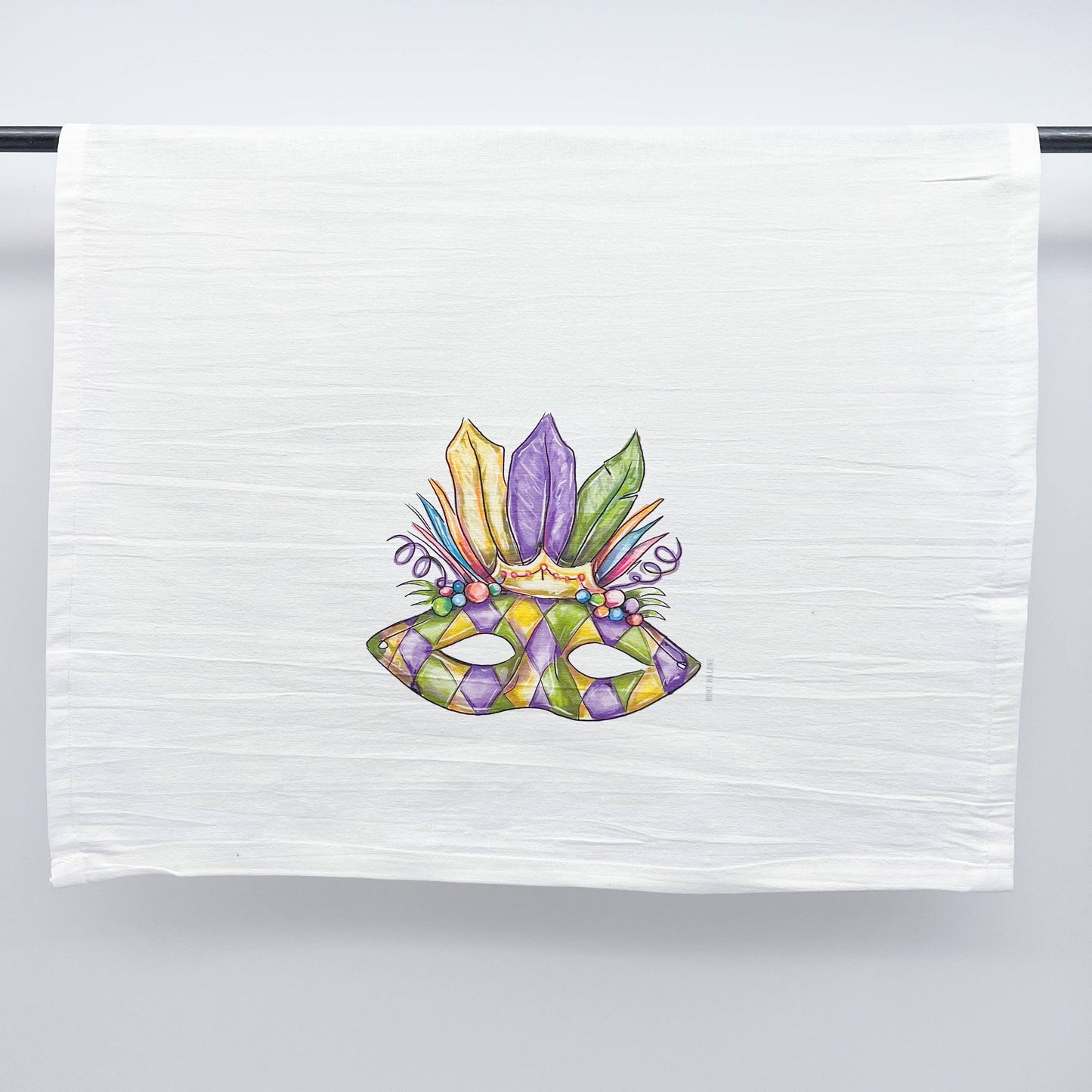 Carnival Mask Tea Towel
