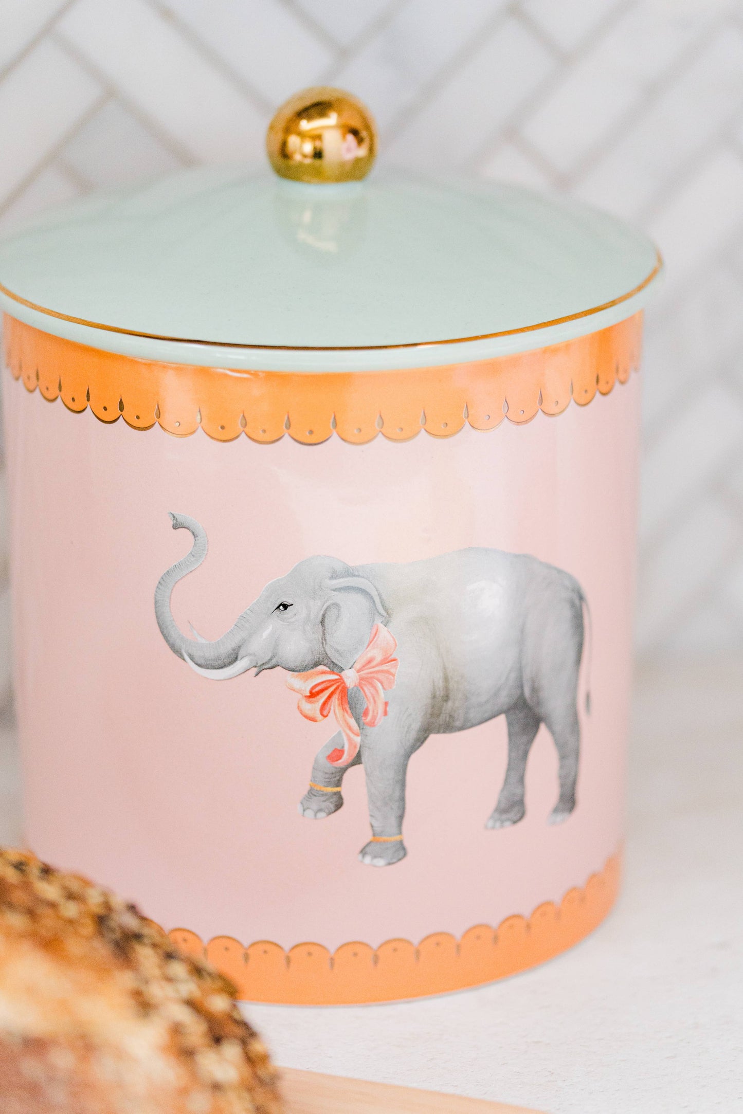 Elephant Biscuit Jar