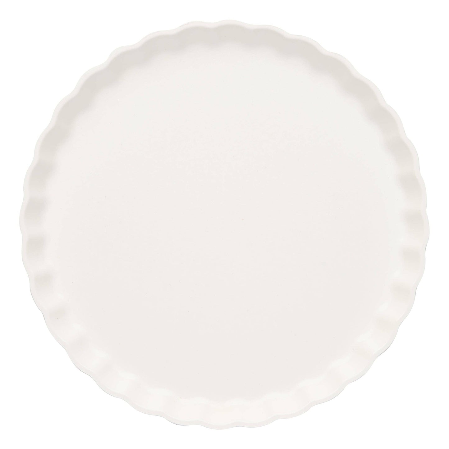 Simply Eco Pleated Salad Plate | White