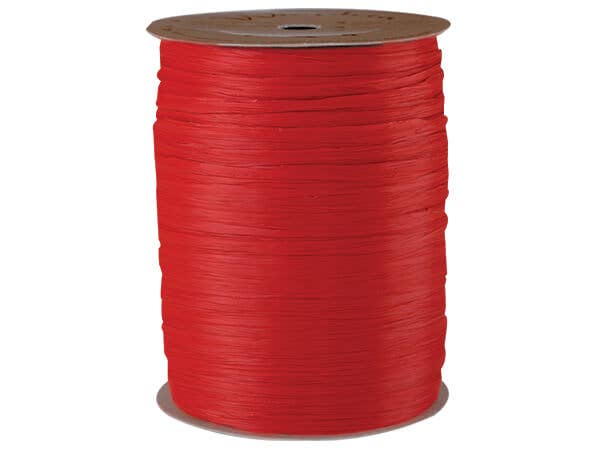 Matte Raffia Ribbon: Kelly