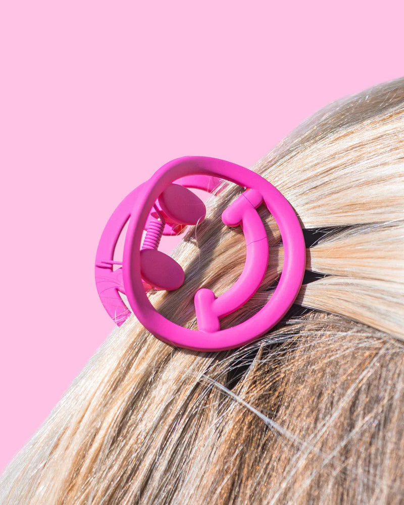 Smiley Hair Claw Clips