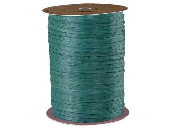 Matte Raffia Ribbon: Kelly